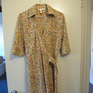 Diane Von Furstenberg Cotton Print Wrap Dress Sz12